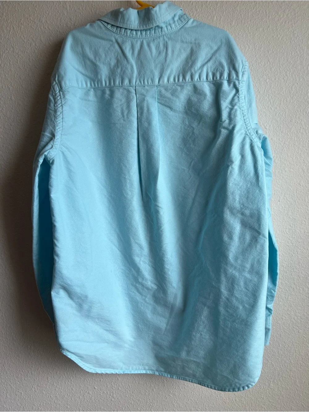 Ralph Lauren Boys Light Aqua Button-Down Dress Shirt w/ Pony Logo (Sz. L 14-16)